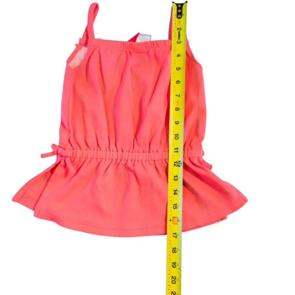 NWT Gymboree Island Fun Top And Denim Skirt Set Girls Size 6 Coral Floral Y2K